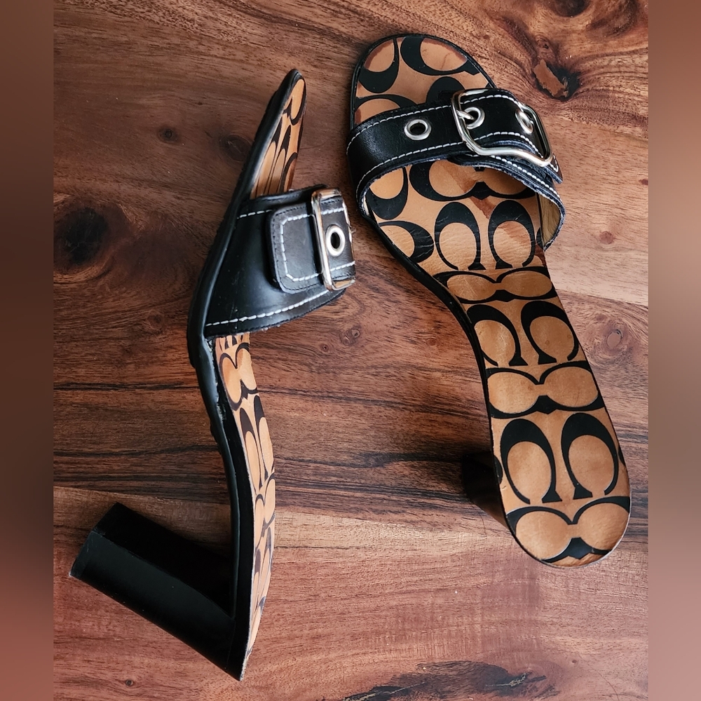 High heels Coach sandals